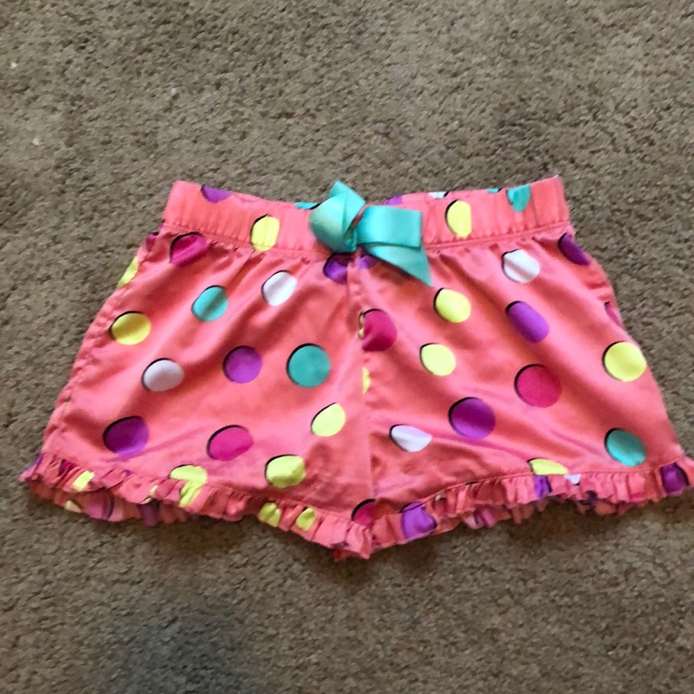 Pink youth medium pajama shorts